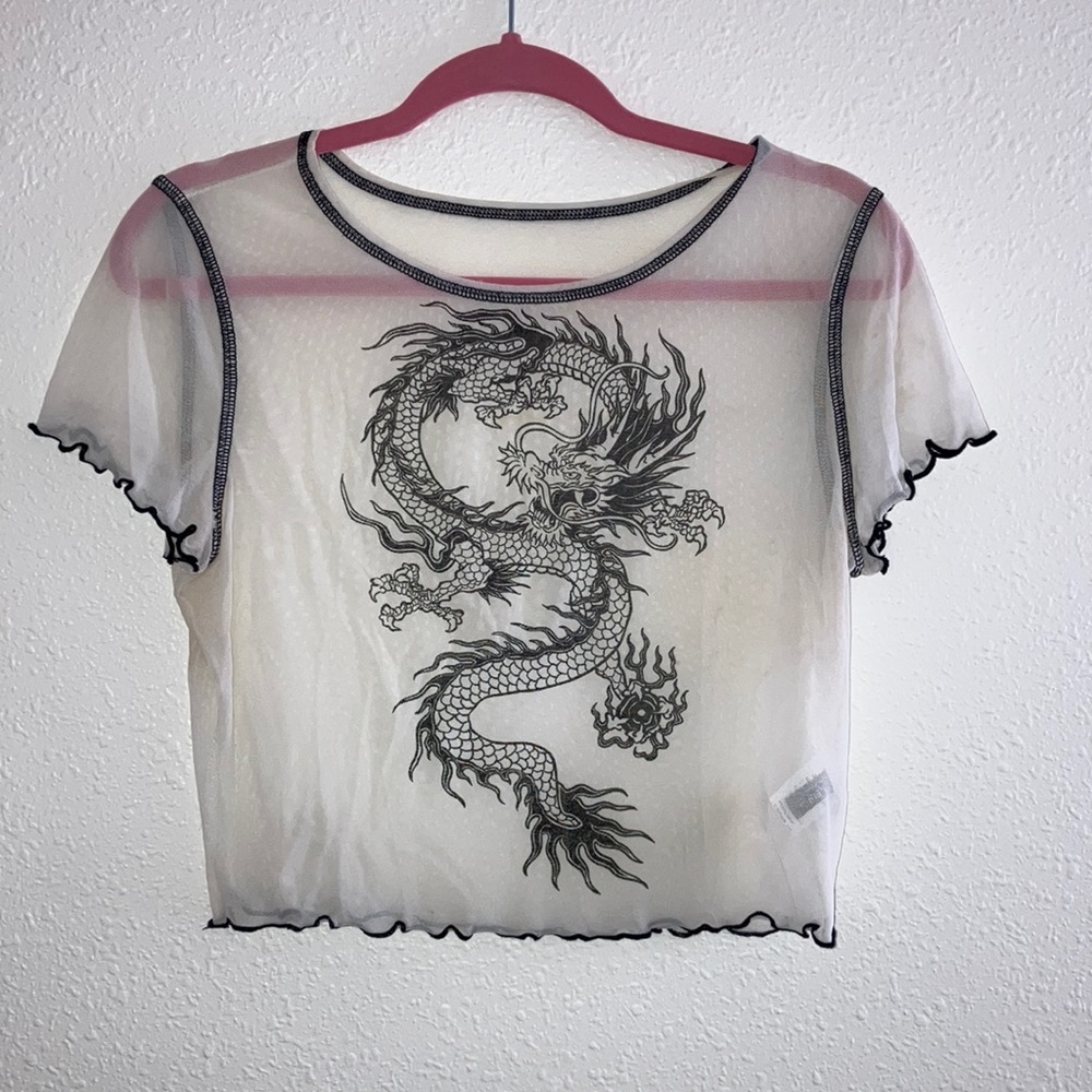 Crop top SHEIN (sheer top)